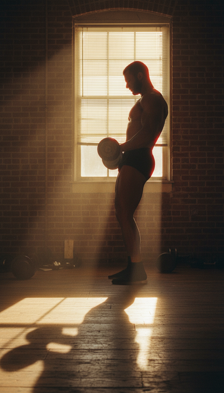 Just Purity — body building hero (mobile)